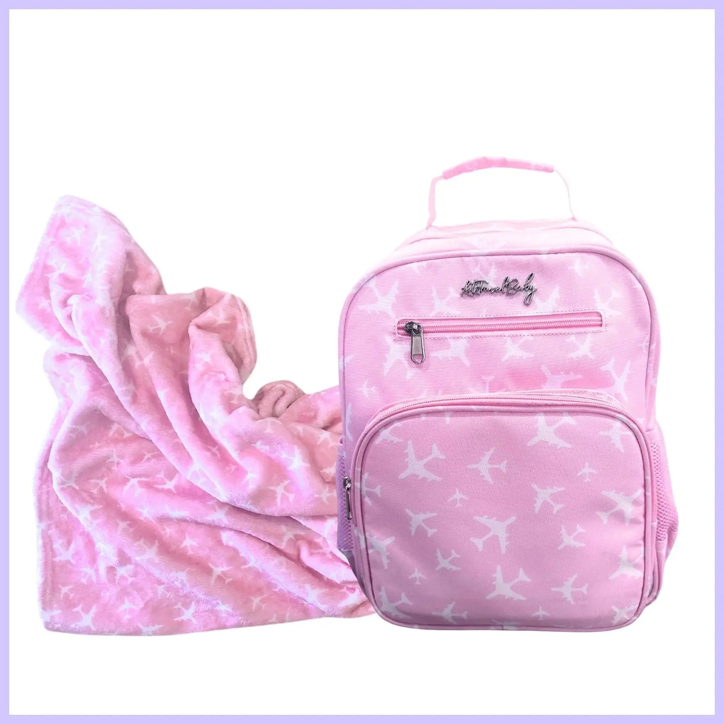 Ultimate Matching Travel PackĀ Pink-Backpack-Blanket-Save-14.95