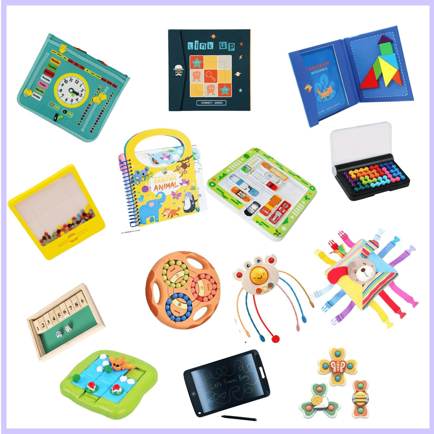 Kids Travel Entertainment Toys, Games, Puzzles & Activities