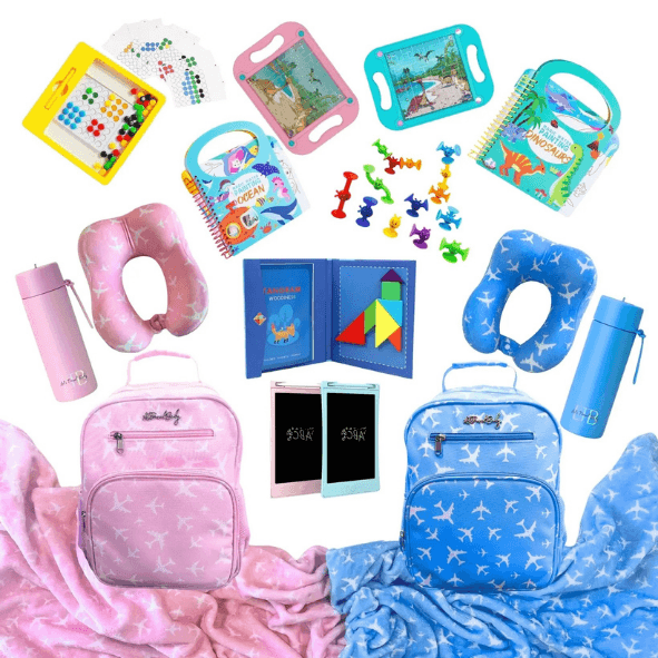 Kids Travel Carry-On Bag with toys and accessories