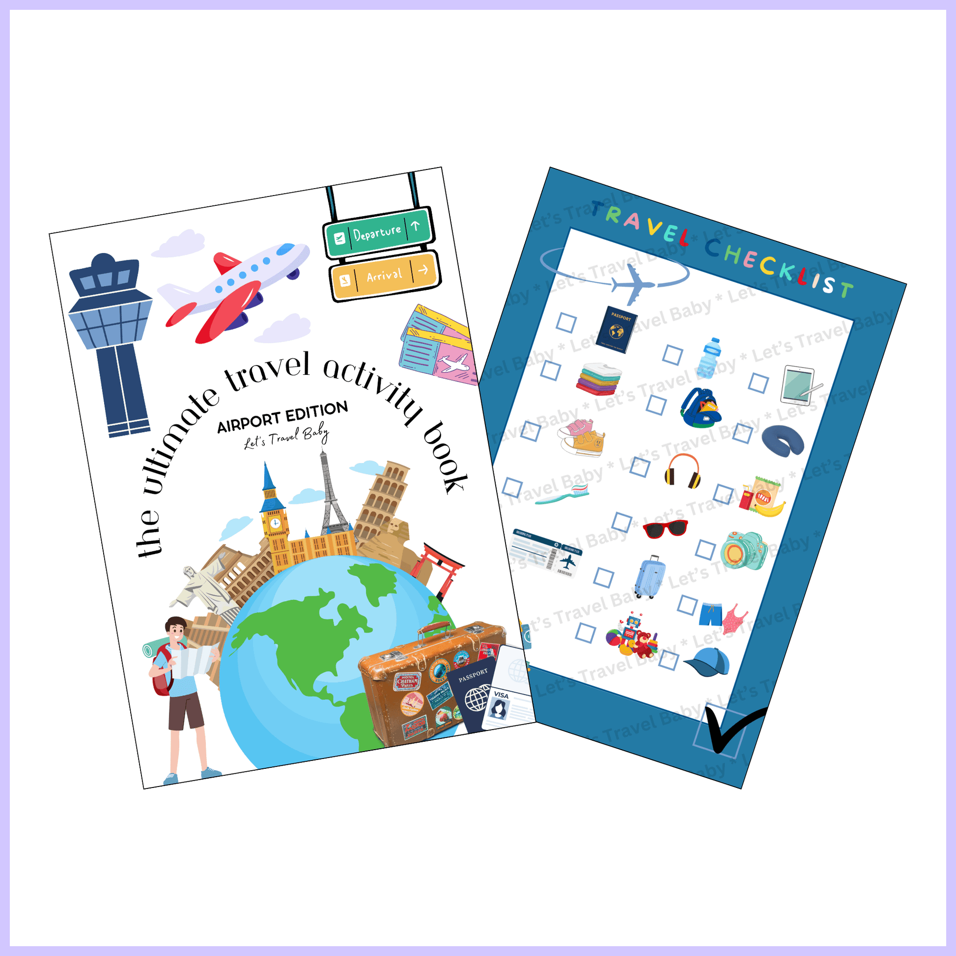 Children Aeroplane Travel Toy | Ultimate Travel Activity Book (Digital Download)