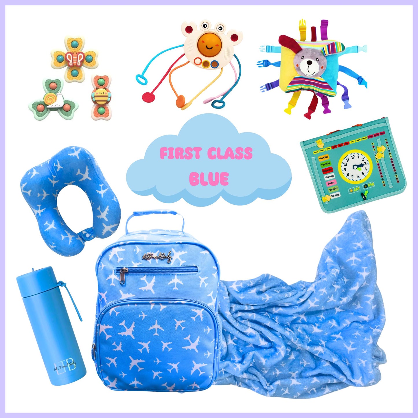 Carry-On Toddler Bag | With Travel Activity Toys & Accessories | Ages 18mth+