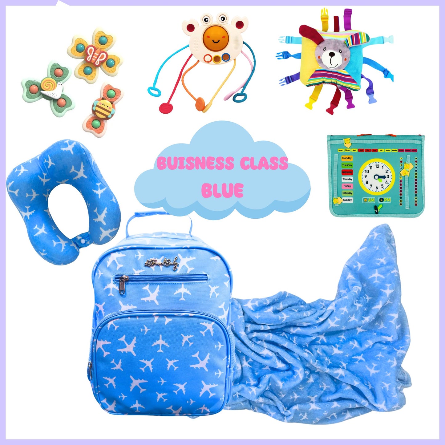 Carry-On Toddler Bag | With Travel Activity Toys & Accessories | Ages 18mth+
