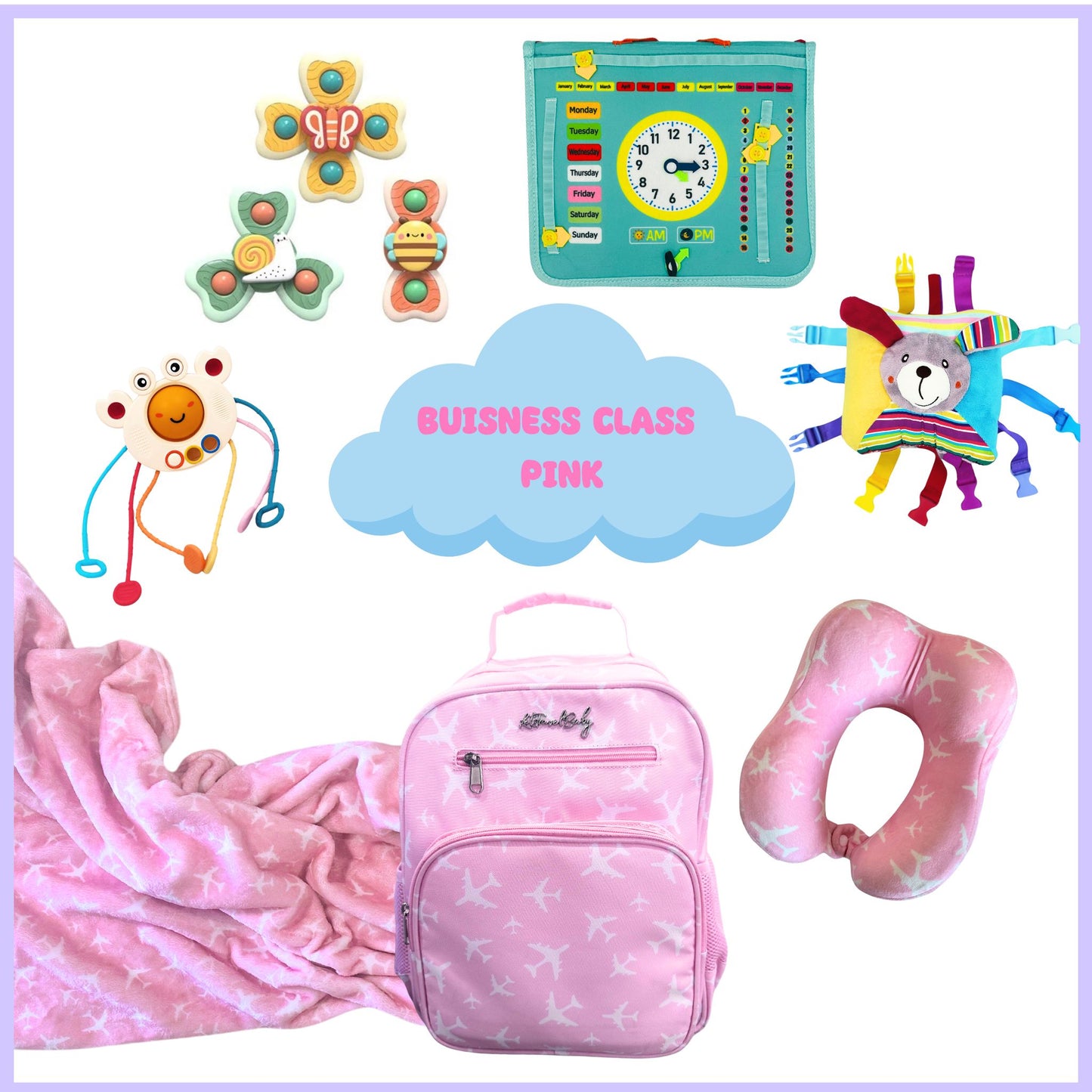 Carry-On Toddler Bag | With Travel Activity Toys & Accessories | Ages 18mth+