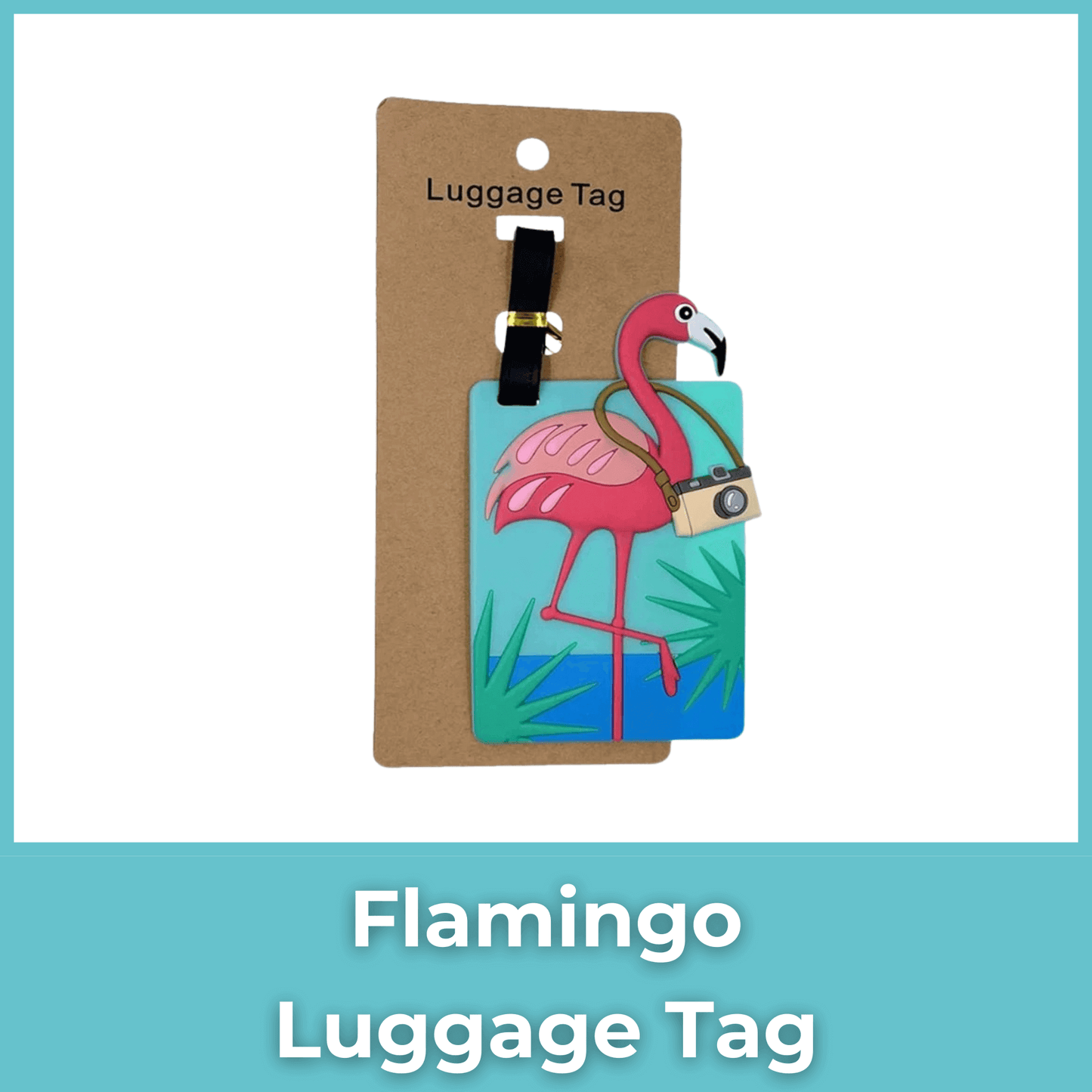 Child-luggage-tag-flamingo-themed