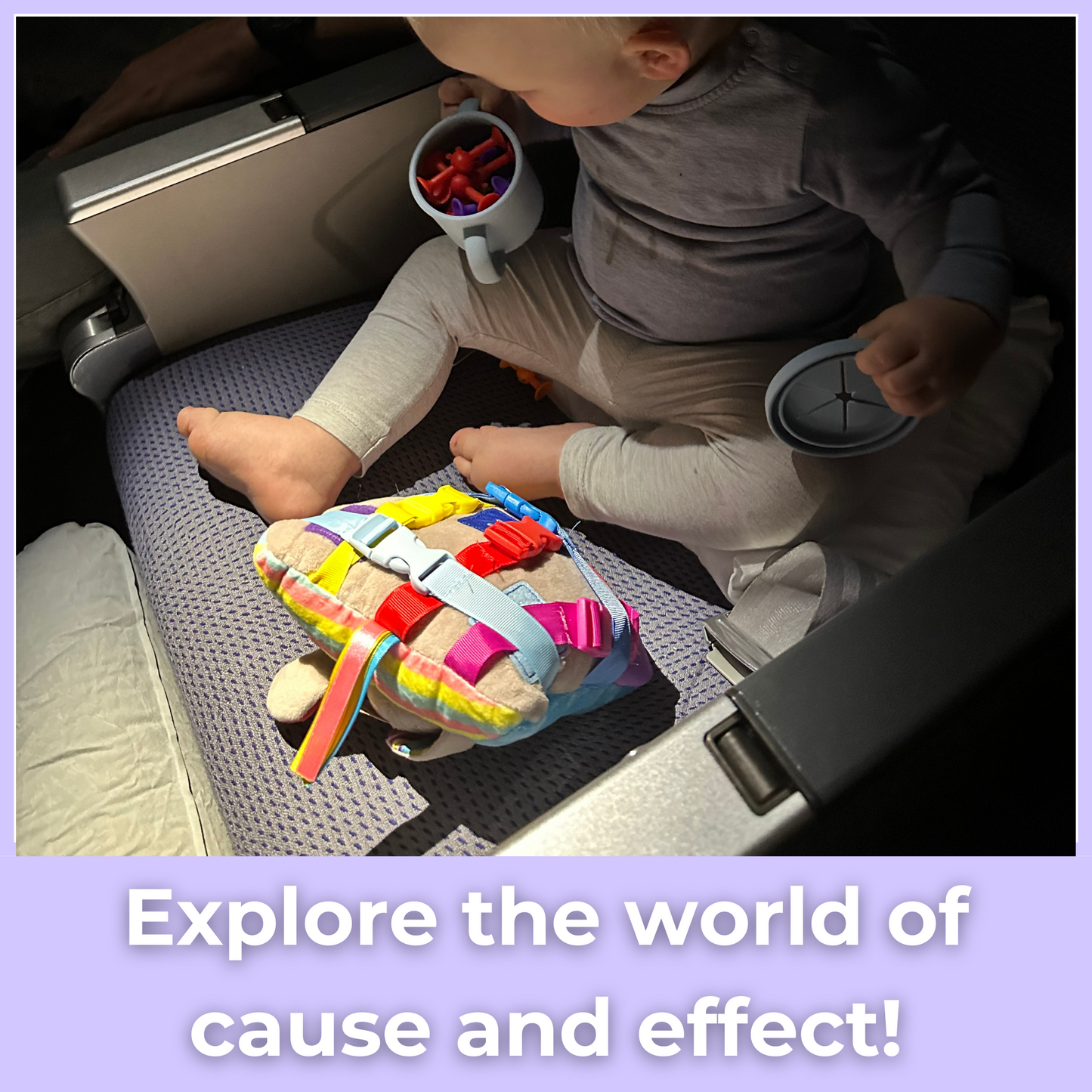 interactive plush toddler buckle matching pillow