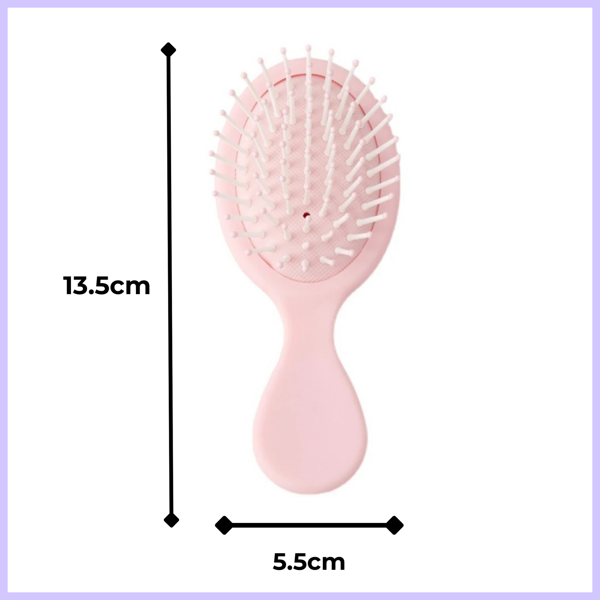 Kids toddler travel brush pink