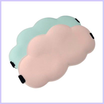 Kids travel mask cloud shaped pink and blue