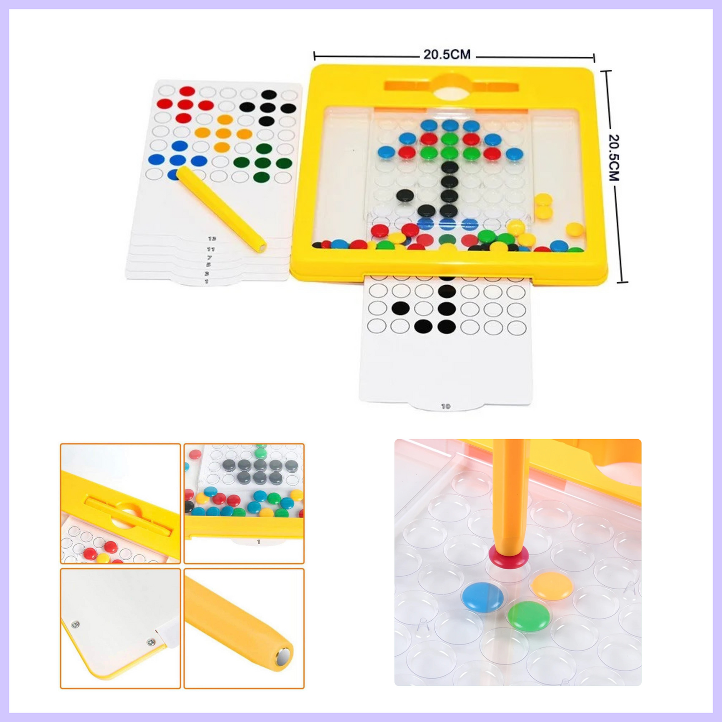 Magnetic Bead Board Travel Toy for Kids