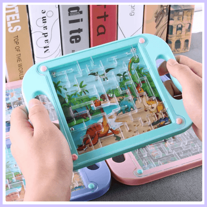 Introducing our Maze Balance Board, the ultimate educational companion for young learners while travelling! This captivating kids' cartoon tablet is not just any ordinary tablet—it's packed with a thrilling maze adventure inside. The maze consists of a la