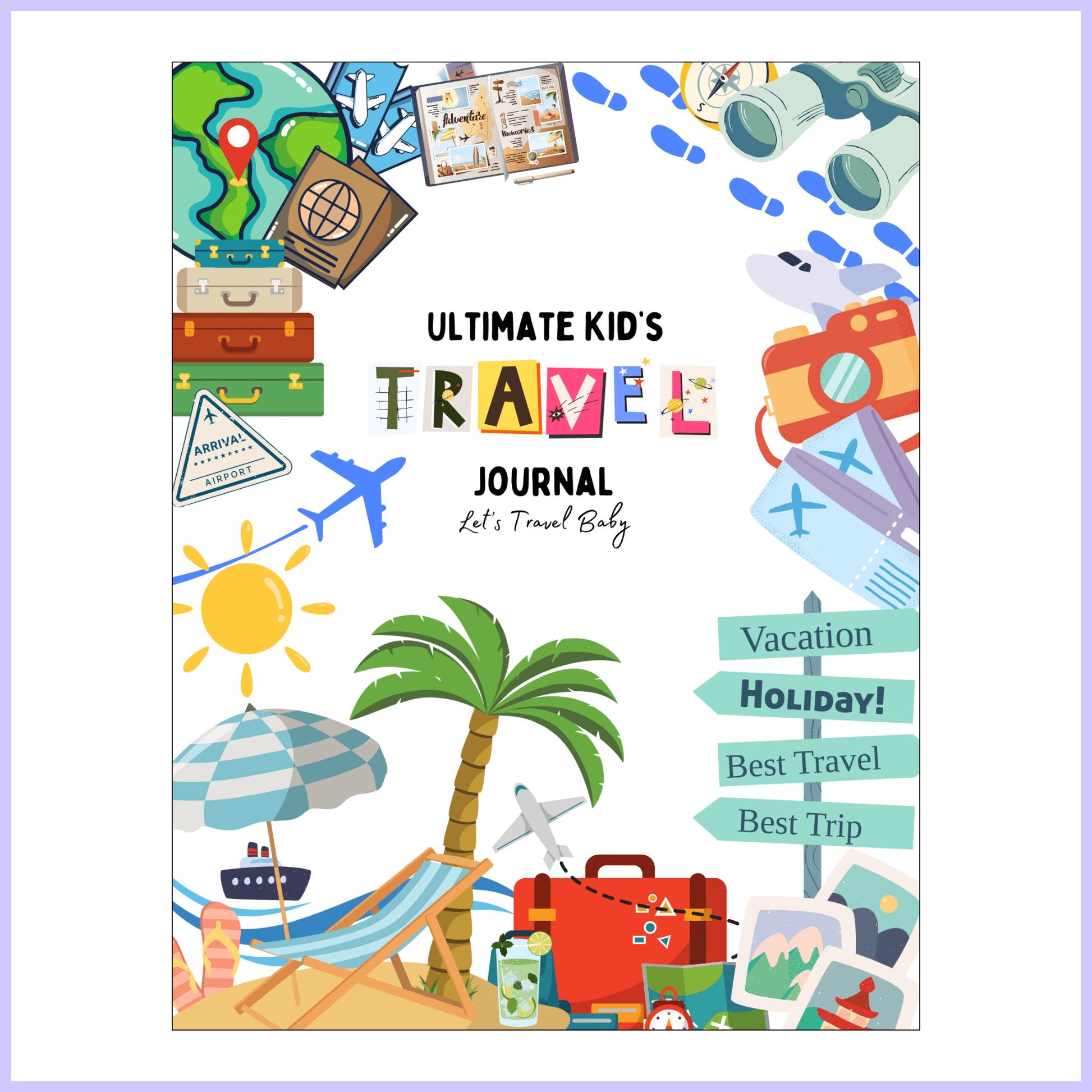 Children Aeroplane Travel Toys | Ultimate Kids Travel Journal (Digital Download)