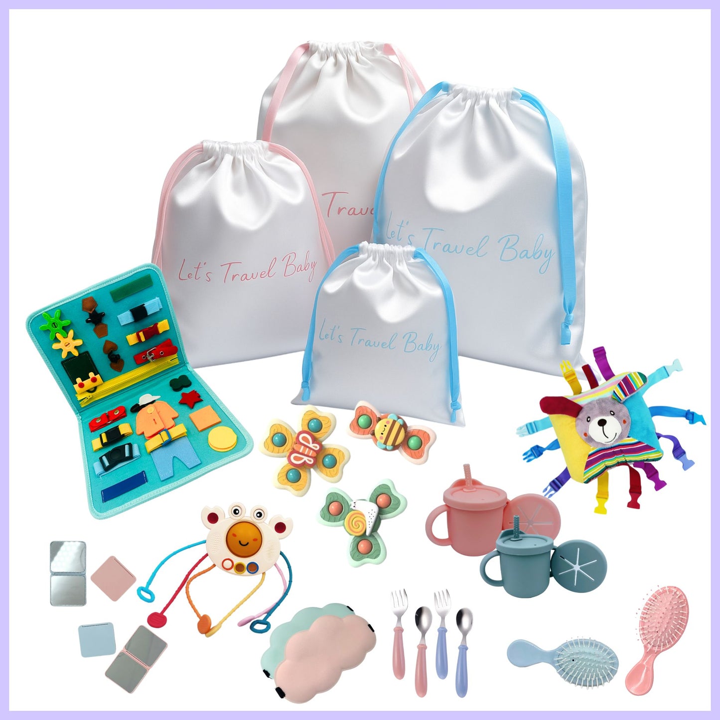 Toddler Toy & Compact Travel Accessories Kit (Ages 36+ Months)