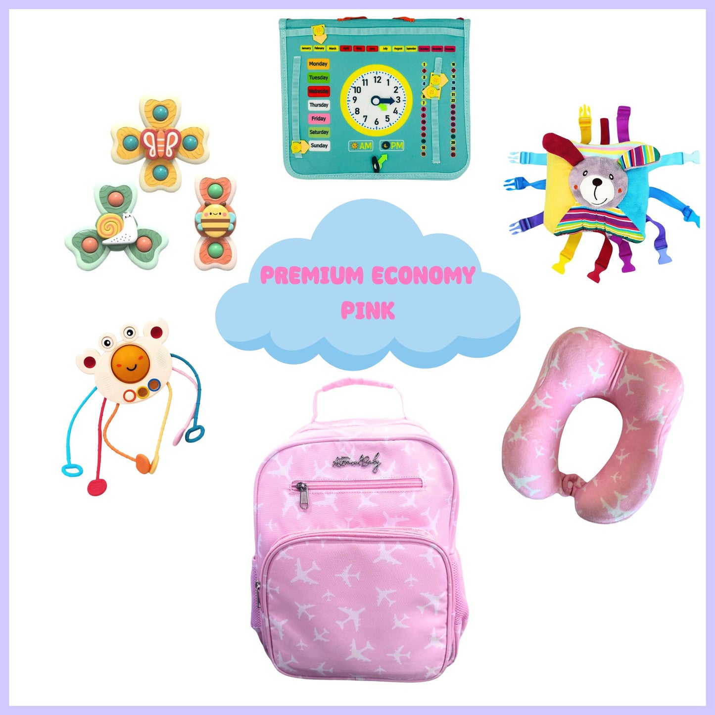 Carry-On Toddler Bag | With Travel Activity Toys & Accessories | Ages 18mth+
