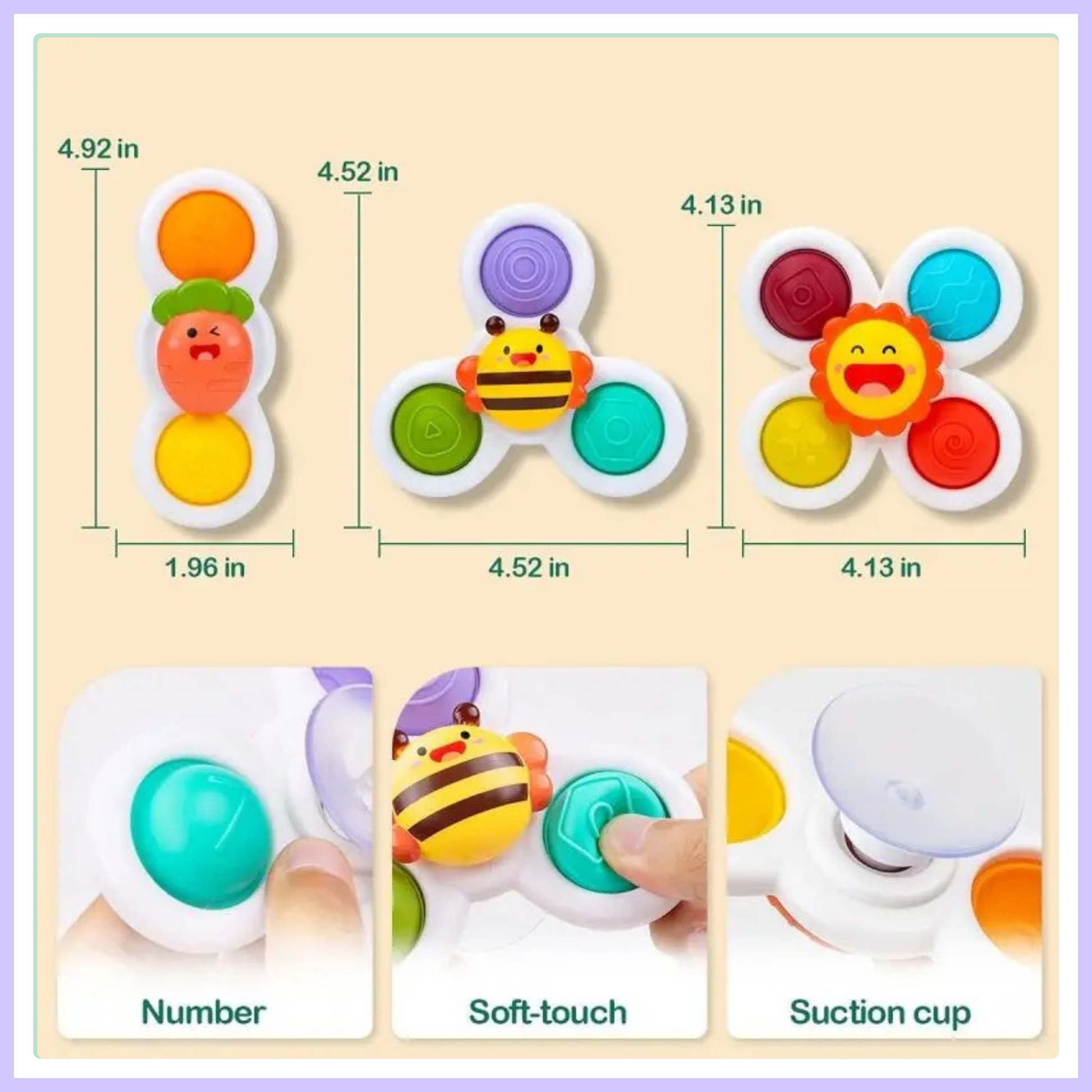 aeroplane and car window suction spinners for toddlers