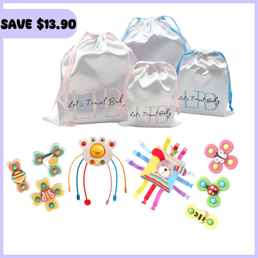 Little Kids Short-Haul Travel Toy Bundle